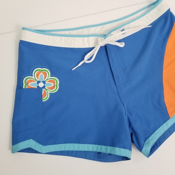 Tag Rider M Blue Microfiber Board Shorts Surf Swim - Picture 2 of 11